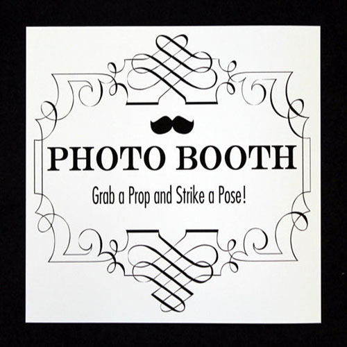 Photo booth sign