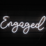 Engaged neon sign hire