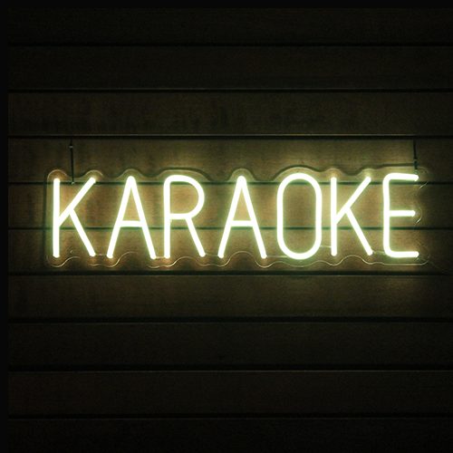 Karaoke Neon Sign Gold