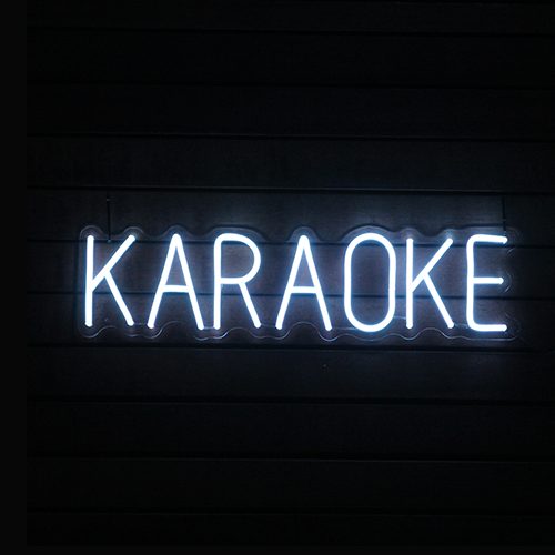 Karaoke Neon Sign Blue