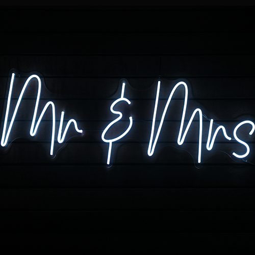 Mr & Mrs Neon Sign